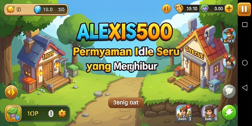 Tampilan gameplay ALEXIS500 yang menghibur dan santai.