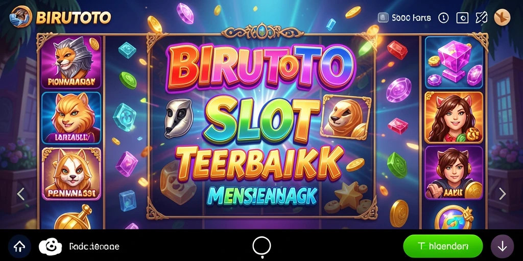 Screenshot gameplay BIRUTOTO menampilkan simbol menarik dan pengalaman bermain slot yang seru.