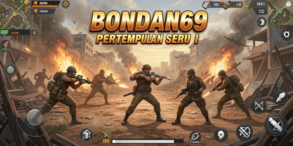 Screenshot gameplay intens dari pertempuran seru BONDAN69.