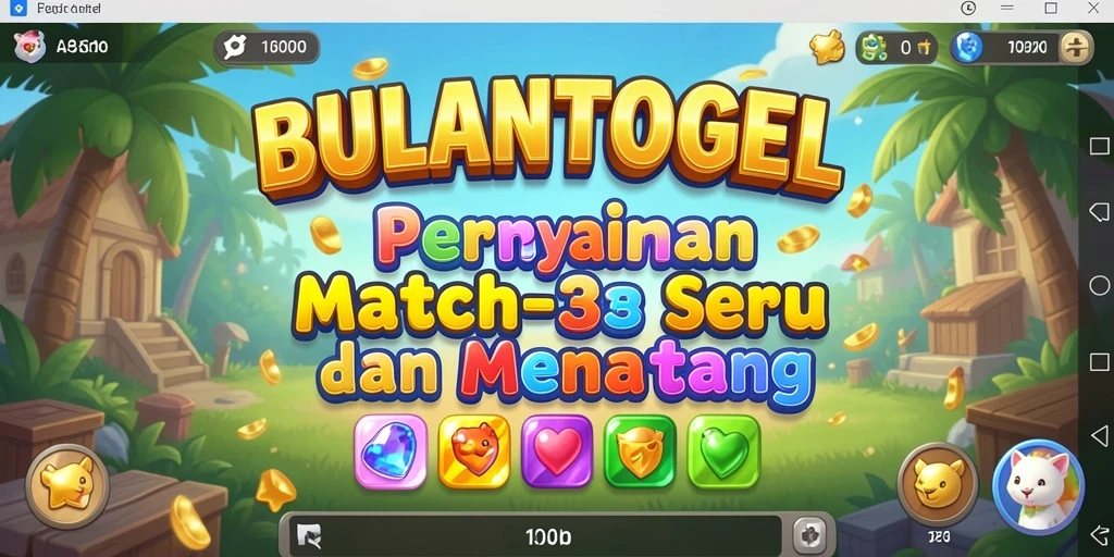 Tangkapan layar gameplay <strong>BULANTOGEL</strong> menampilkan keseruan mencocokkan objek berwarna.