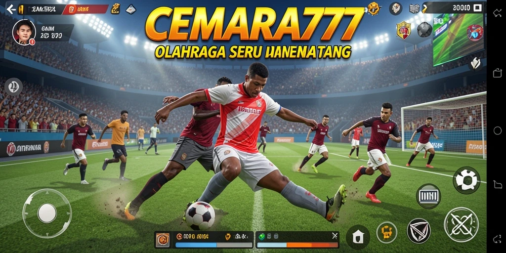 Tampilan gameplay menarik CEMARA777 dengan grafis olahraga yang memukau.