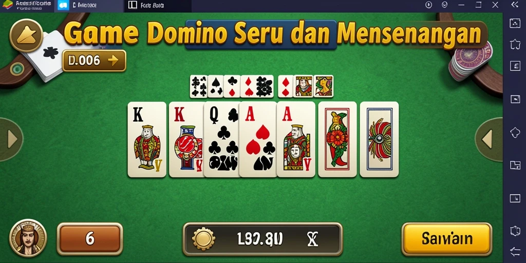 Tangkapan layar D06 menampilkan aksi seru permainan Domino.
