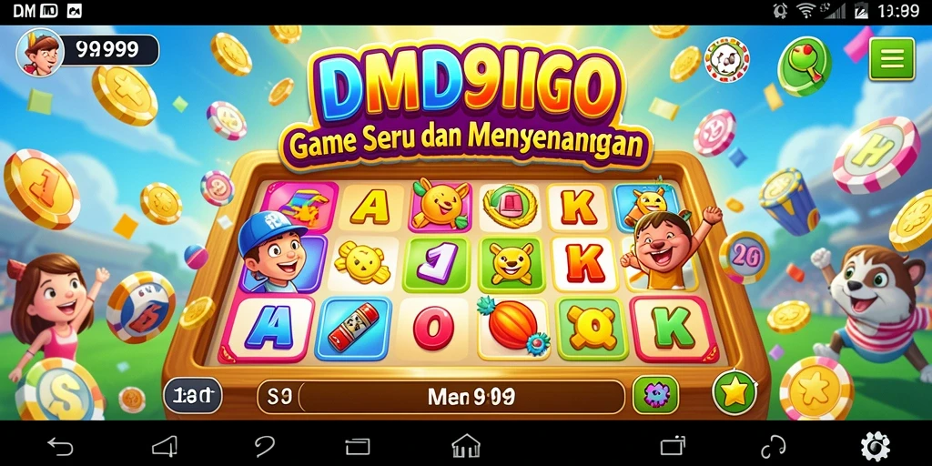 Screenshot gameplay DMD999 menampilkan suasana bermain Bingo yang seru.