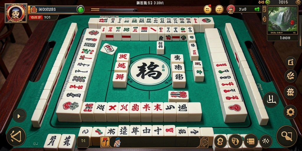 Tangkapan layar dari DY01 menunjukkan gameplay Mahjong yang menarik dan interaktif.