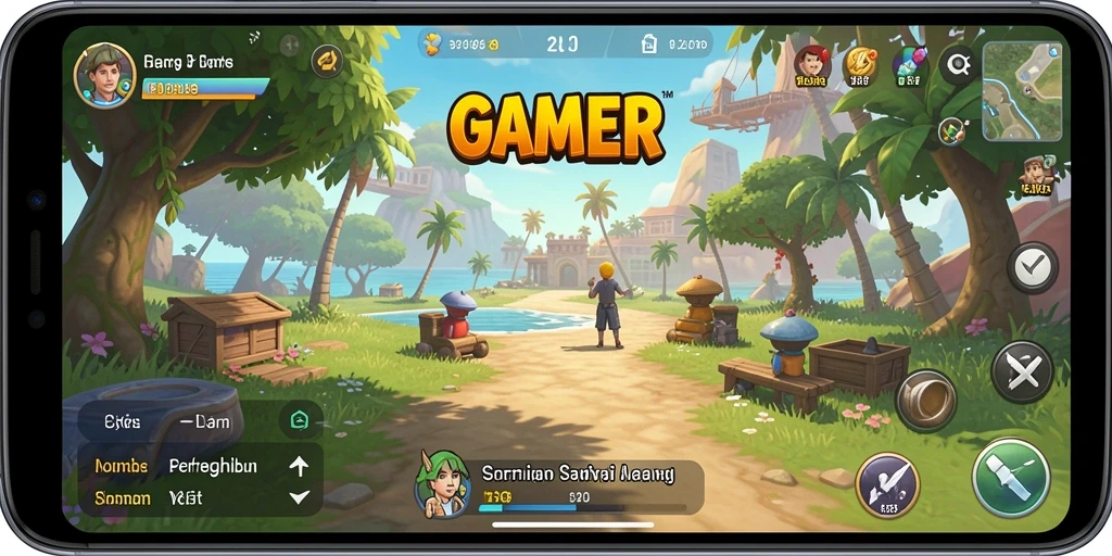 Tangkapan layar utama GAMERP menampilkan gameplay Casual yang seru.
