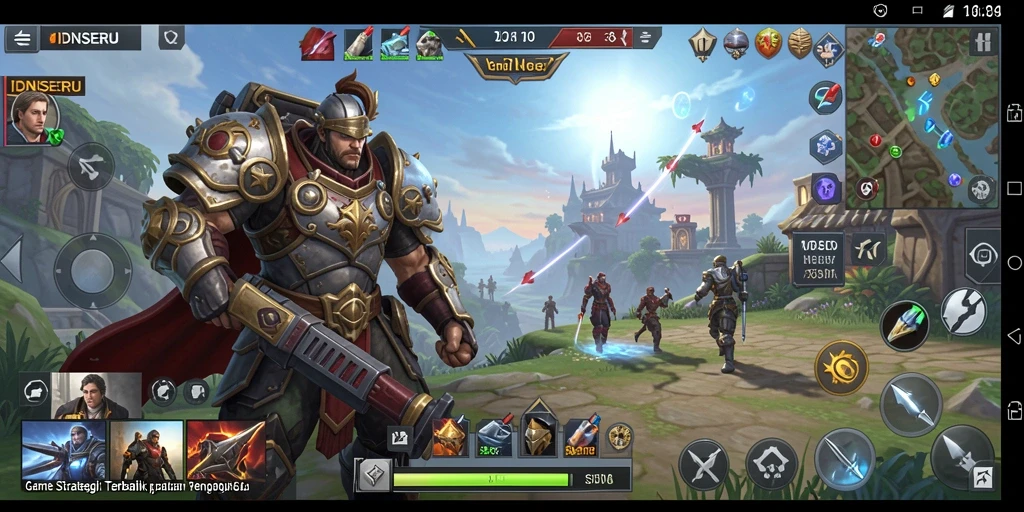 Tampilan menarik dari gameplay strategis IDNSERU.