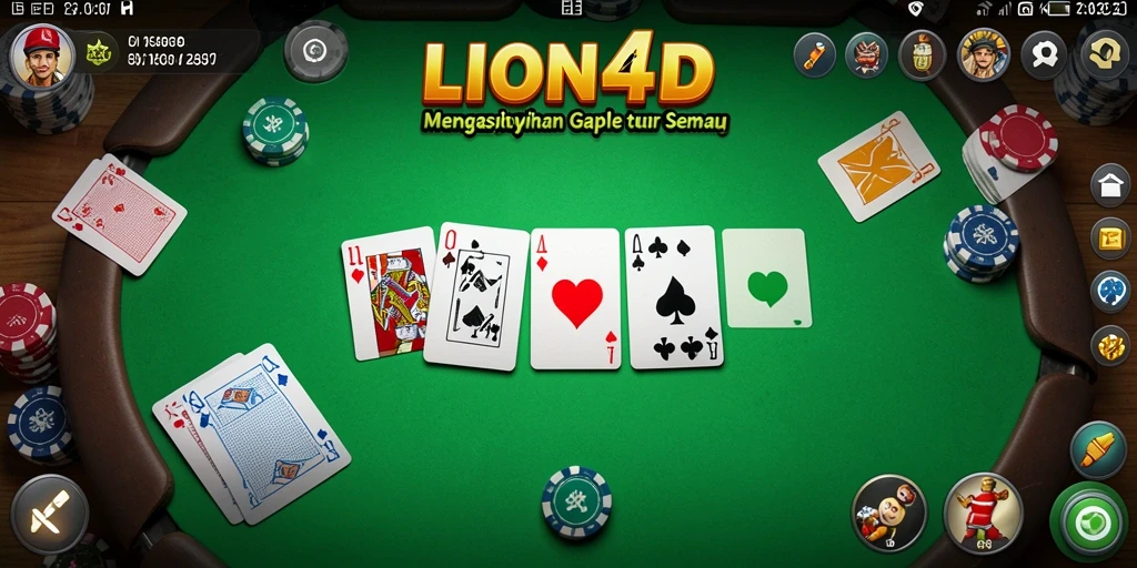 Tampilan gameplay seru dari LION4D dengan pemain yang aktif.