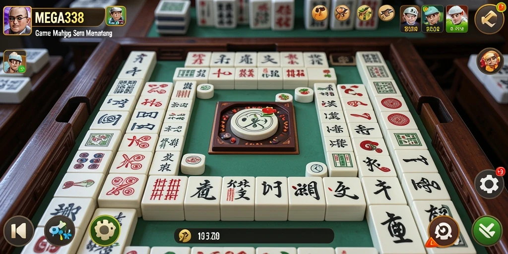 Tangkapan layar gameplay MEGA338 yang menampilkan tantangan Mahjong yang mendebarkan.