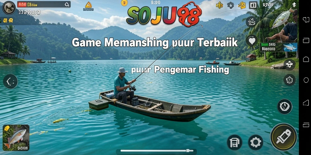 Screenshot gameplay SOJU88 yang menampilkan aksi memancing yang mendebarkan.