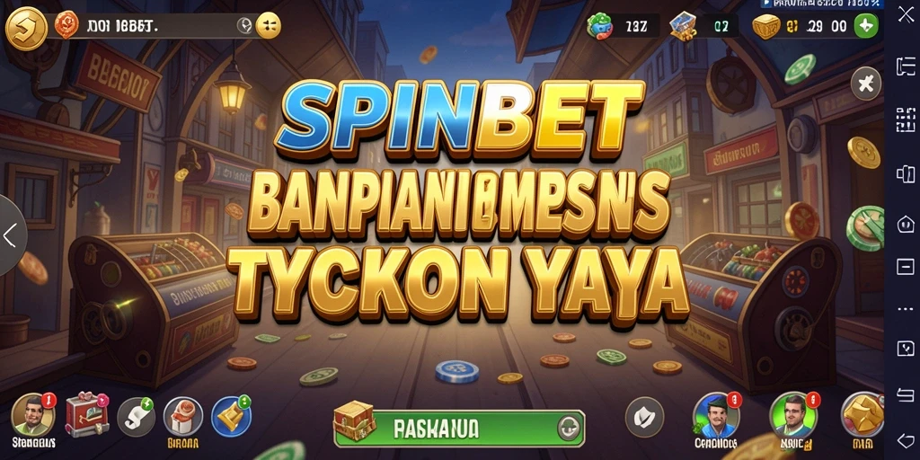 Tampilan gameplay SPINBET dengan berbagai jenis usaha dan interaksi pemain.