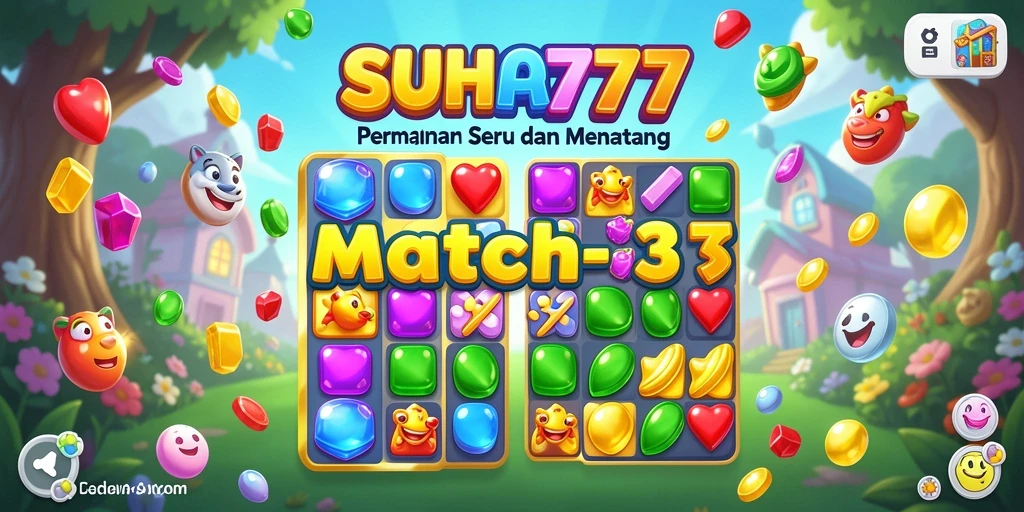 Tampilan gameplay seru SUHU777 yang penuh warna.