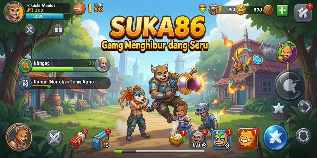 Screenshot gameplay <strong>SUKA86</strong> menunjukkan momen santai dan seru dalam permainan Idle.