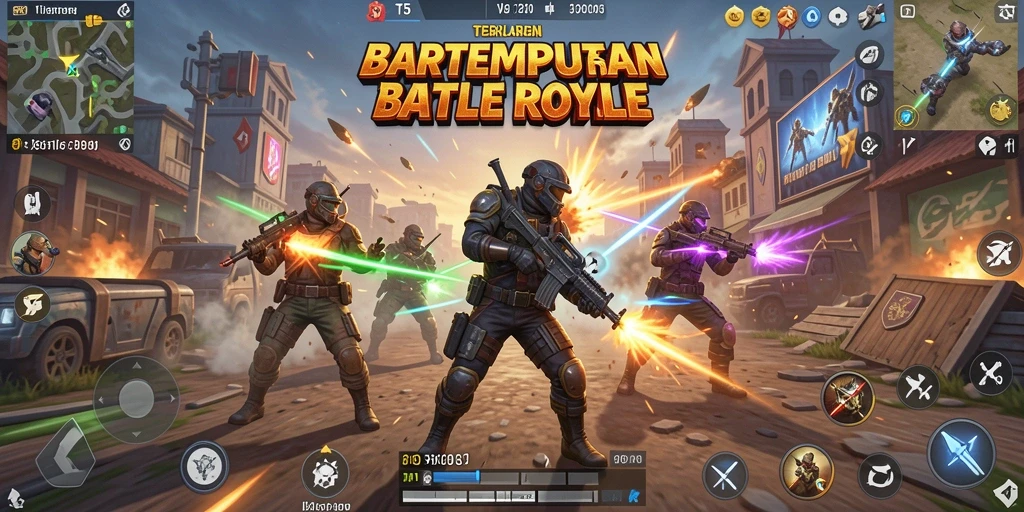 Screenshot gameplay T6 menunjukkan aksi pertempuran yang intens dan dinamis.