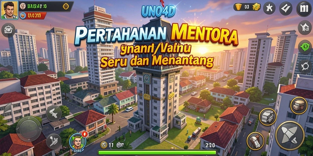 Tampilan menarik dari permainan Tower Defense yang menegangkan.