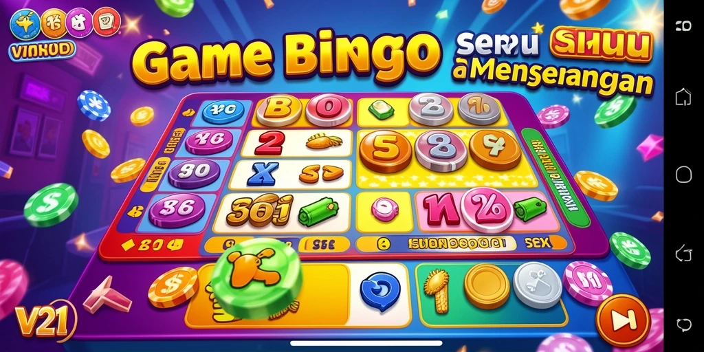 Screenshot gameplay V21 menampilkan keseruan dan kompetisi Bingo.
